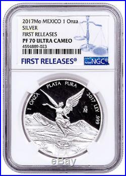 2017-Mo Mexico 1 oz Silver Libertad Proof Coin NGC PF70 UC FR SKU51712