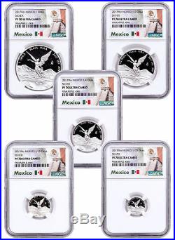 2017-Mo Mexico Silver Libertad 5-Coin Set Proof Coin NGC PF70 UC SKU51986