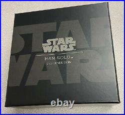 2017 Niue Star Wars Han Solo Carbonite Ultra High Relief 2 oz. 999 Silver Coin