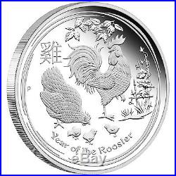 2017 P Australia PROOF Silver Lunar Year of the Rooster NGC PF70 1 oz $1 Coin ER