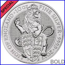 2017 Silver. 9999 Great Britain Queen's Beasts Lion 10 oz Mint Capsule