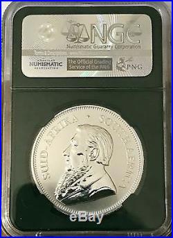 2017 South African 1 oz Silver Krugerrand with COA & Pouch FDOI NGC SP 70
