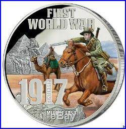2017 WORLD WAR 1 MIDDLE EAST 5oz Silver Proof Coin