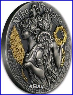2018 2 Oz Silver $5 VICTORIA AND NIKE Strong and Beautiful Goddesses Coin