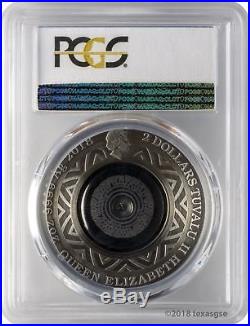 2018 $2 Tuvalu Thermometer Antique Finish 2oz 9999 Silver Coin PCGS PR69 FD