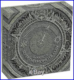 2018 $2 Tuvalu Thermometer Antique Finish 2oz 9999 Silver Coin PCGS PR69 FD
