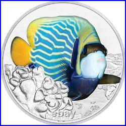 2018 Angelfish Reef Fish Collection 1 oz Fine Silver Coin Niue