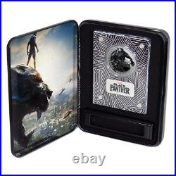 2018 Black Panther Marvel 1 oz Pure Silver Proof Coin Tuvalu