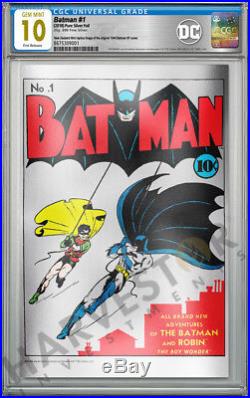 2018 DC Comics Batman #1 Premium Silver Foil Cgc 10 Gem Mint First Release