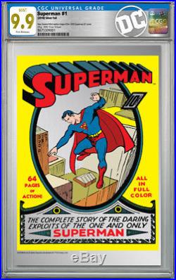 2018 DC Comics Superman #1 Premium Silver Foil Cgc 9.9 Mint First Release