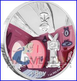 2018 Disney Alice In Wonderland Four Coin Collection 4 X 1 Oz. Silver Coins