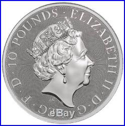 2018 G. Britain 10 oz Silver Queen's Beasts Griffin £10 In Mint Capsule SKU49977