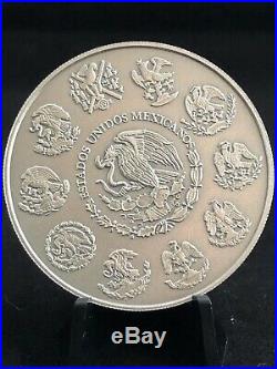 2018 MEXICO 2oz SILVER LIBERTAD ANTIQUED FINISH MINT SPECIALTY COLLECTOR SET