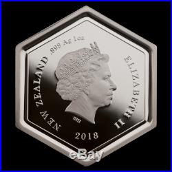 2018 Manuka Honey Bee 1 OZ Silver Proof Coin New Zealand