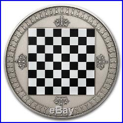 2018 Niue 2 oz Silver Antique Chess Board Game Set SKU#181995
