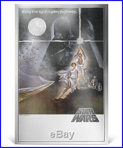 2018 Niue Star Wars Posters New Hope Silver Foil Note 35g Silver $2 OGP SKU53156