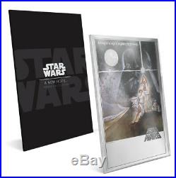 2018 Niue Star Wars Posters New Hope Silver Foil Note 35g Silver $2 OGP SKU53156