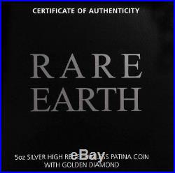 2018-P $8 Australia Rare Earth Patina 5oz 9999 Silver Coin PCGS MS69 FD