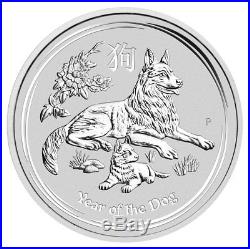 2018-P Australia Year of the Dog 1 Kilo Silver Lunar (S2) $30 Coin BU SKU49061