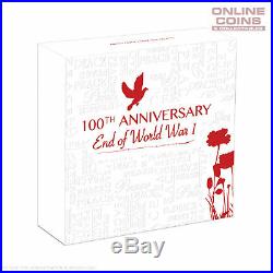 2018 Perth Mint 100th Anniversary End of World War I 5oz Silver Antiqued Coin