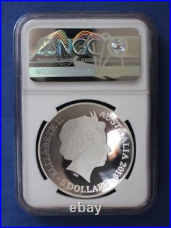 2019 Australia 1oz Silver Proof $1 coin Map of the World NGC PF69 with COA