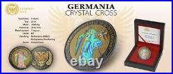 2019 Germania Crystal Cross 1 oz pure silver Brilliant