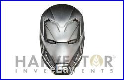 2019 Iron Man Mask 2 Oz. Silver Coin Fiji $5 With All Ogp & Silver Coa