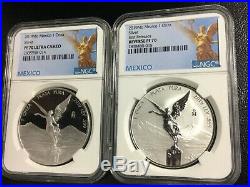 2019 LIBERTAD SILVER Mexico 1 Onza REVERSE PROOF FIRST RELEASE RP70 & PF70 Coins