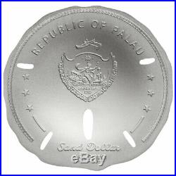 2019 Palau Sand Dollar 1 oz Silver $1 Coin GEM BU OGP SKU56955