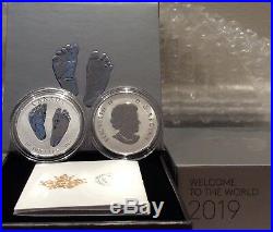 2019 Premium Baby Welcome to World Pure Silver $10 1/2OZ Coin Canada Baby Feet
