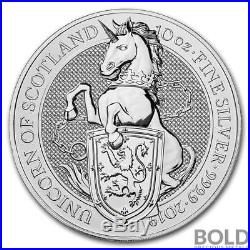 2019 Silver Great Britain Queen's Beasts (The Unicorn) 10 oz