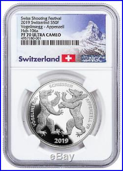 2019 Switzerland Shooting Festival Thaler Appenzell Silver NGC PF70 UC SKU57709