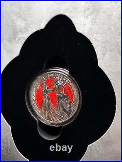 2019 The Allegories Britannia Germania 2 Oz. Ruthenium & Red Diamond Dust