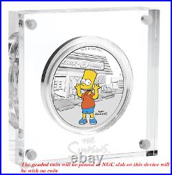 2019 The Simpsons BART Simpson Proof $1 1oz Silver COIN NGC PF 70 ER PF70