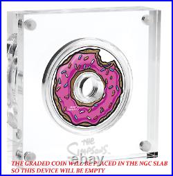2019 The Simpsons Donut Proof $1 1oz Silver COIN NGC PF 70 Early Releases
