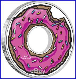 2019 The Simpsons Donut Proof $1 1oz Silver COIN NGC PF 70 FR