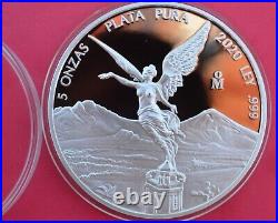 2020 5oz Silver Libertad Proof Limited mintage of 2950 in capsule
