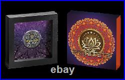 2020 Cameroon Tibetan Diety Mahakala 2 oz Silver Antiqued Coin 500 Made