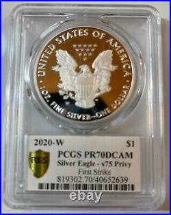 2020 End Of World War II V 75th Anniversary American Eagle Gold Silver Coin Pr70