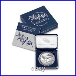 2020 End of World War II 75th Anniversary 1oz Silver Medal Sealed US Mint Mailer
