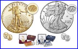 2020 GOLD & SILVER End of World War II 75th Anniversary American Eagle IN HAND