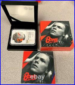 2020 Great Britain Music Legends David Bowie 1 oz Silver Proof Coin NGC PF 70