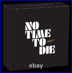 2020 JAMES BOND 007 NO TIME TO DIE 1oz. 9999 SILVER PROOF $1 COIN