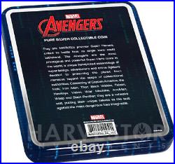 2020 Marvel Avengers Avengers Logo 1 Oz. Silver Coin With Pure Silver Coa