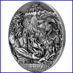 2020 Prometheus Titan 3 OZ Ultra High Relief Pure Silver Coin Cook Island