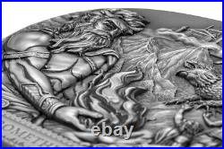 2020 Prometheus Titan 3 OZ Ultra High Relief Pure Silver Coin Cook Island