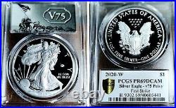 2020 W End of World War II 75th American Silver Eagle V75 PCGS PF69 FS LIVE