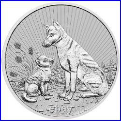 2021-2022 Platypus & Dingo Mother and Baby Piedfort 2oz Silver Coins Australia