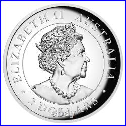 2021 Brumby 2 Oz Silver Proof Perth Mint