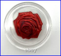2021 Enchanting Rose world enchanting flower 1 oz fine silver proof coin